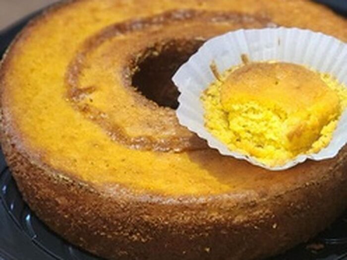 Bolo de Milho com Laranja funcional